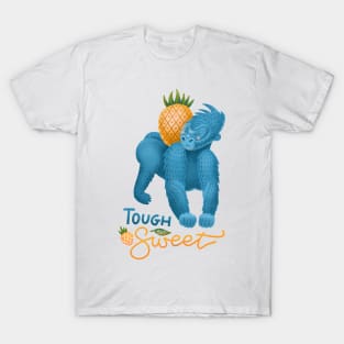 Cartoon gorilla with pineapple fruit T-Shirt